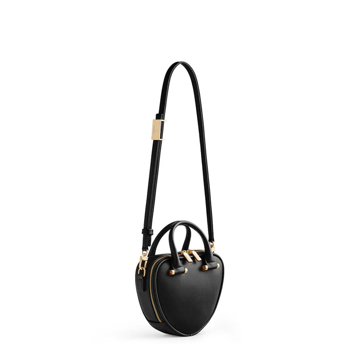 Mini Lune – Black Heart Crossbody