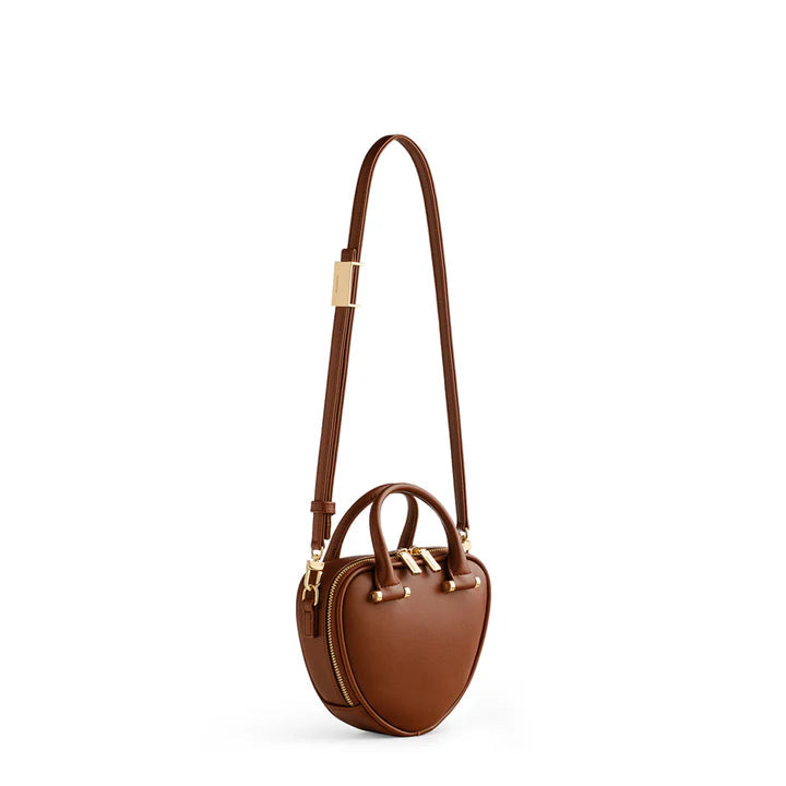 Mini Lune – Brown Heart Crossbody by Luna Persona