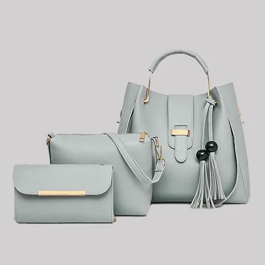Brava 3-in-1 Beige Bag Set