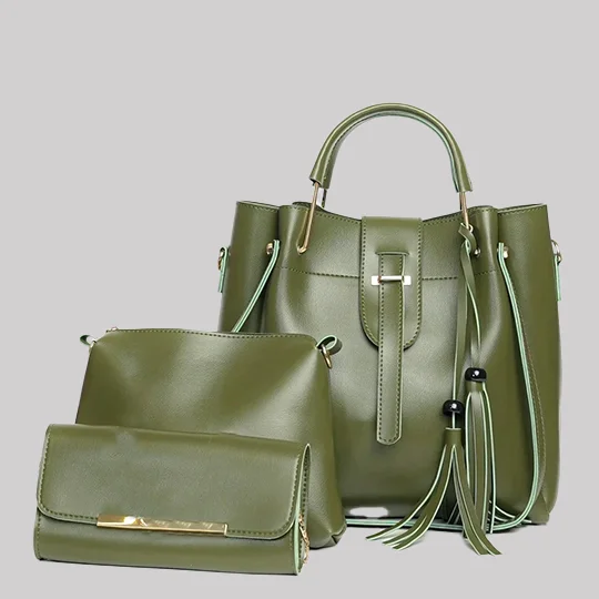 Brava 3-in-1 Beige Bag Set