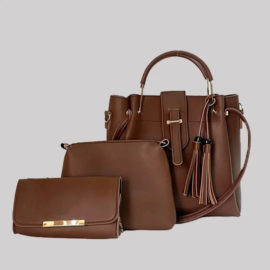 Brava 3-in-1 Beige Bag Set