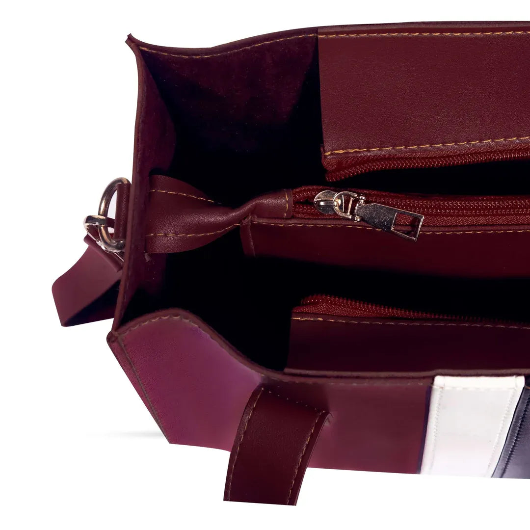Stride Handbag 3 PCS MAROON