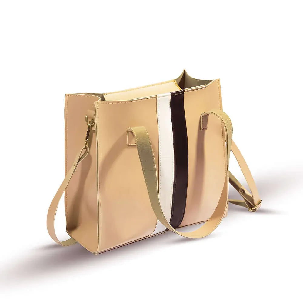 Stride Hand Bag 3 PCS Beige