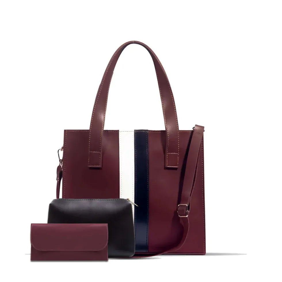 Stride Handbag 3 PCS MAROON