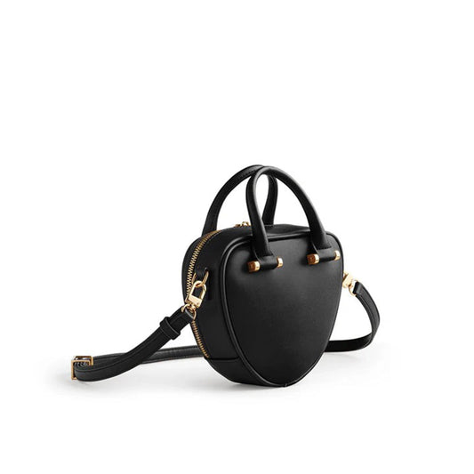 Mini Lune – Black Heart Crossbody