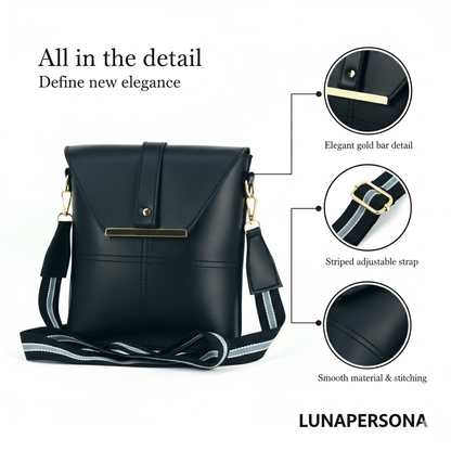 Celeste  Black Crossbody
