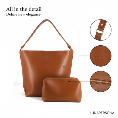 Luna Tote Brown 2 Piece