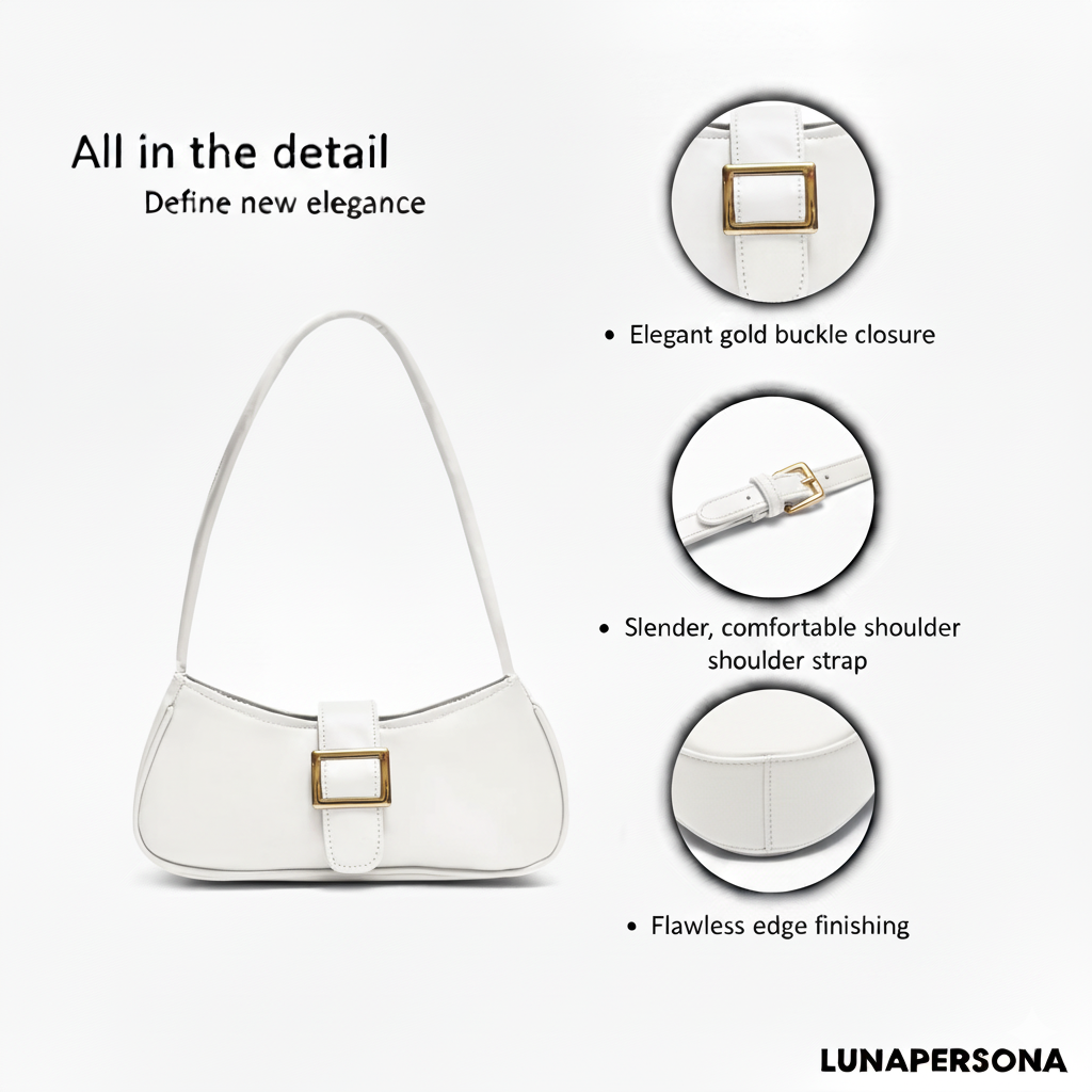 Bella White Shoulder Bag