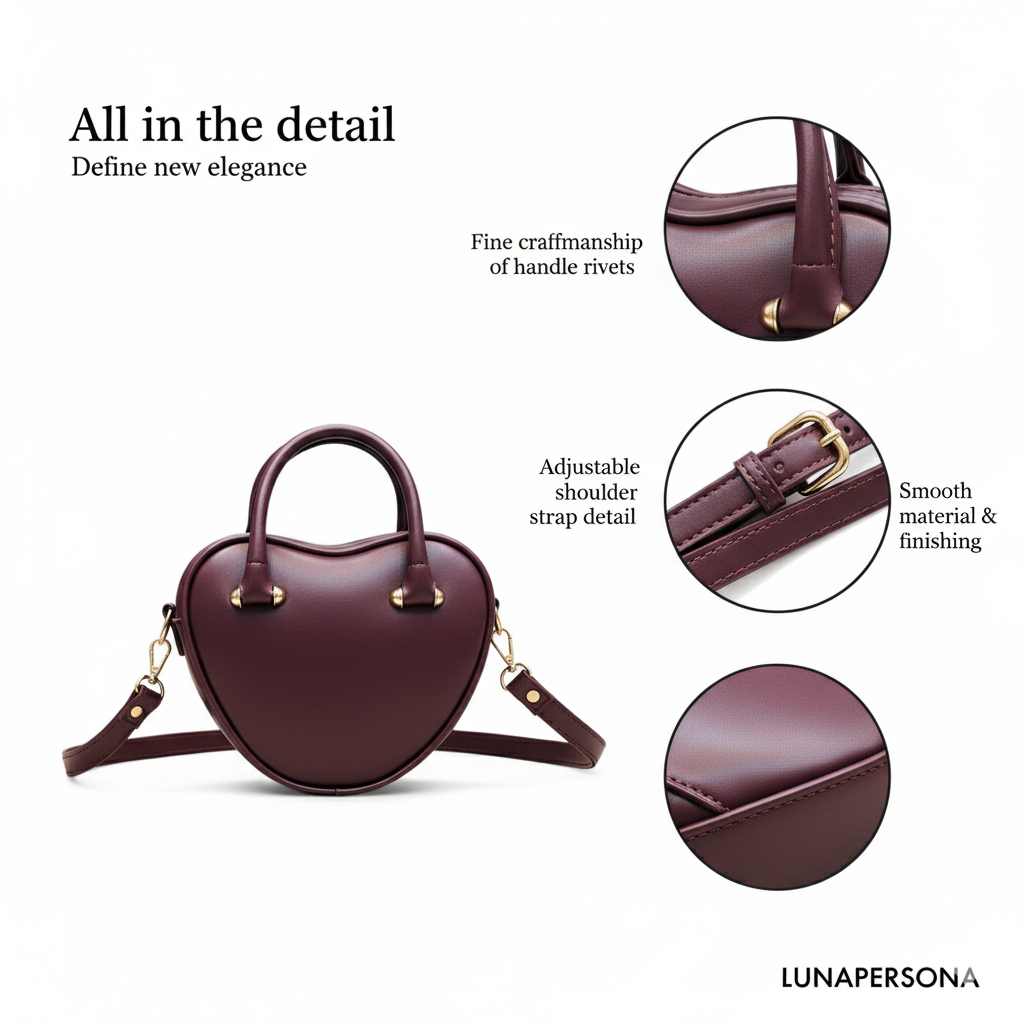 Mini Lune – Maroon Heart by Luna Persona