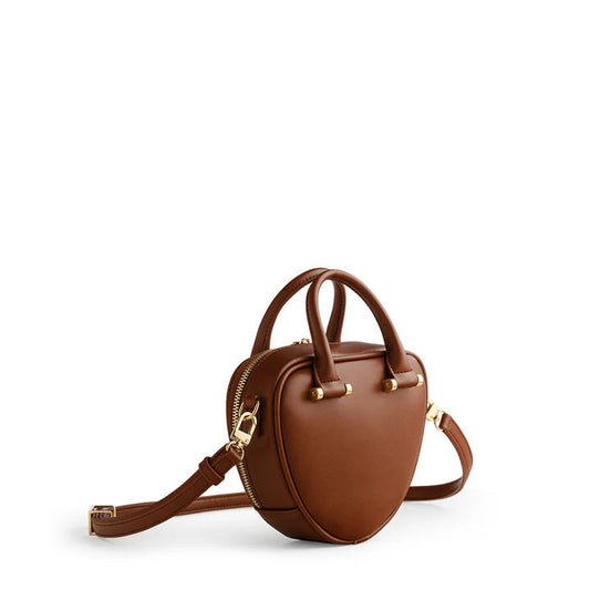 Mini Lune – Brown Heart Crossbody by Luna Persona