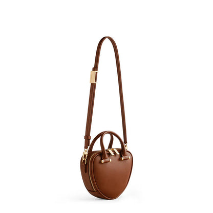 Mini Lune – Brown Heart Crossbody by Luna Persona