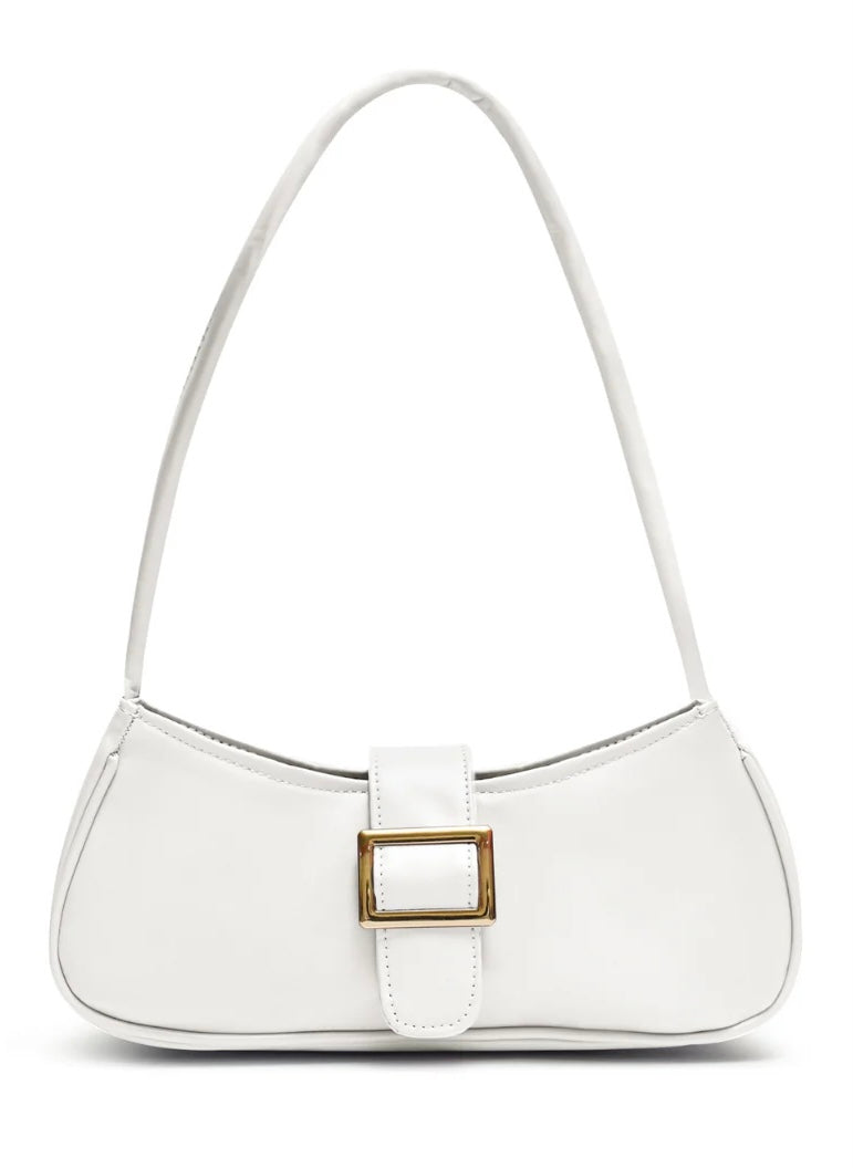 Bella White Shoulder Bag