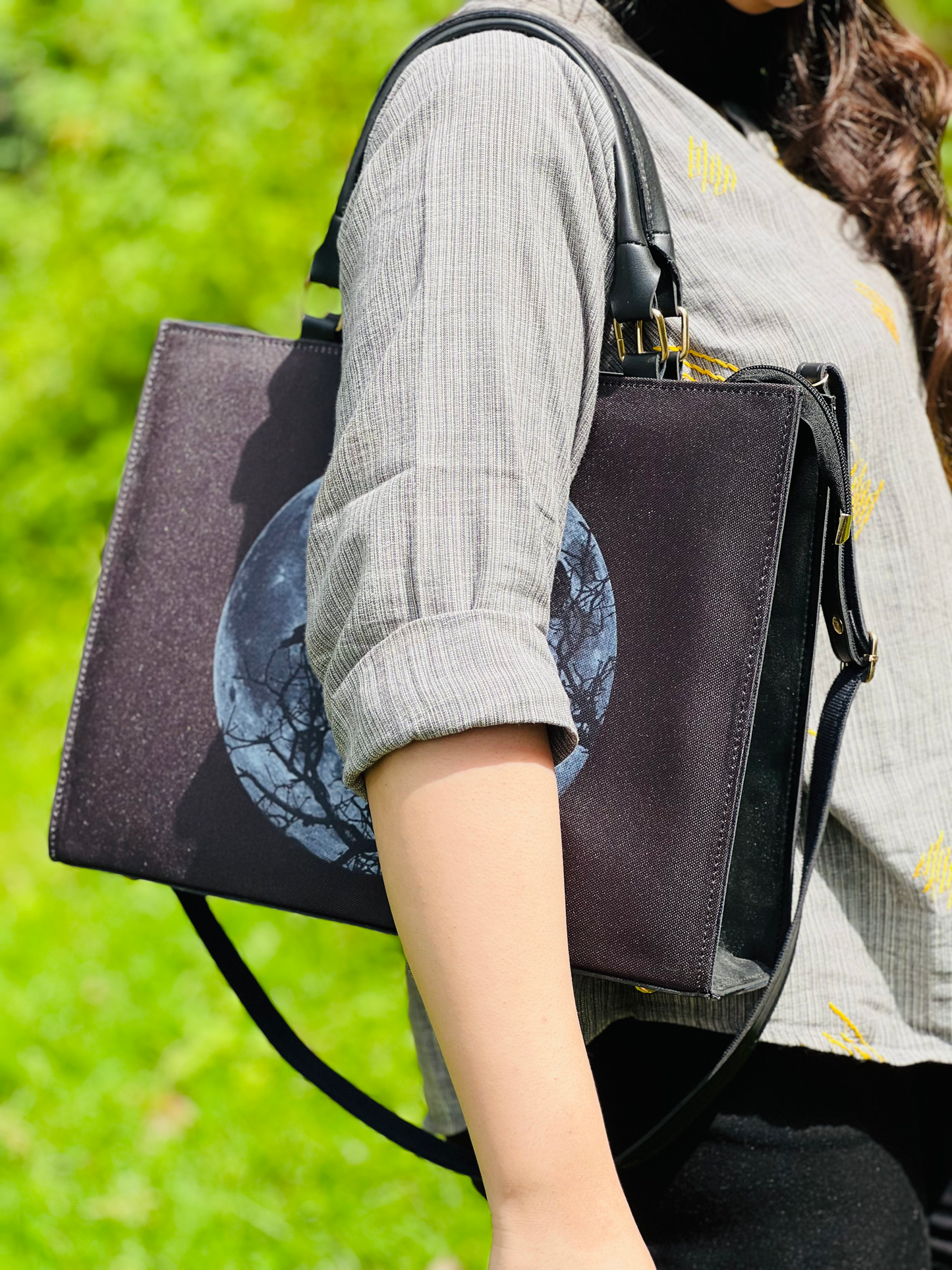 Midnight Canvas Tote by Luna Persona