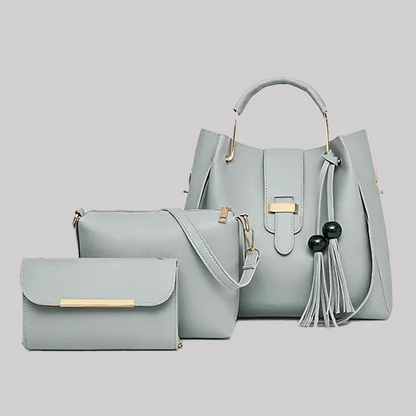 Brava 3-in-1 Beige Bag Set