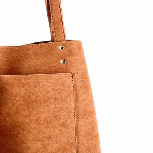 Crescent  Suede Tote