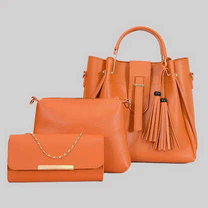 Brava 3-in-1 Beige Bag Set