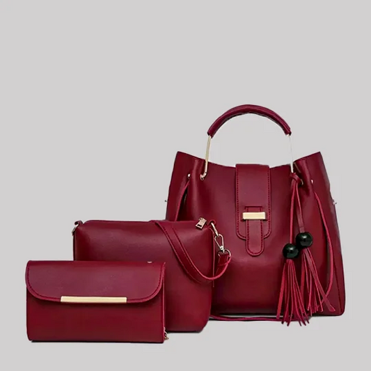 Brava 3-in-1 Beige Bag Set