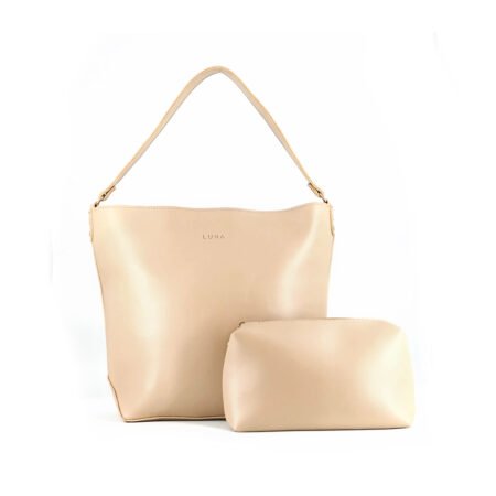 Luna Tote Beige 2 Piece